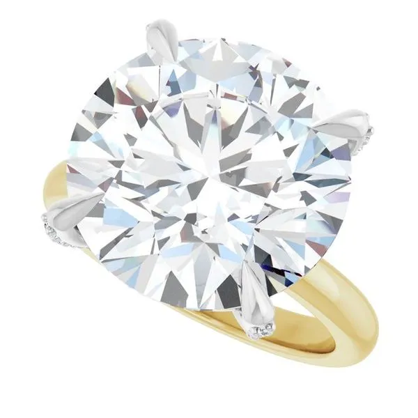 Claw-Prong Accented Engagement Ring Image 5 Mark Jewellers La Crosse, WI