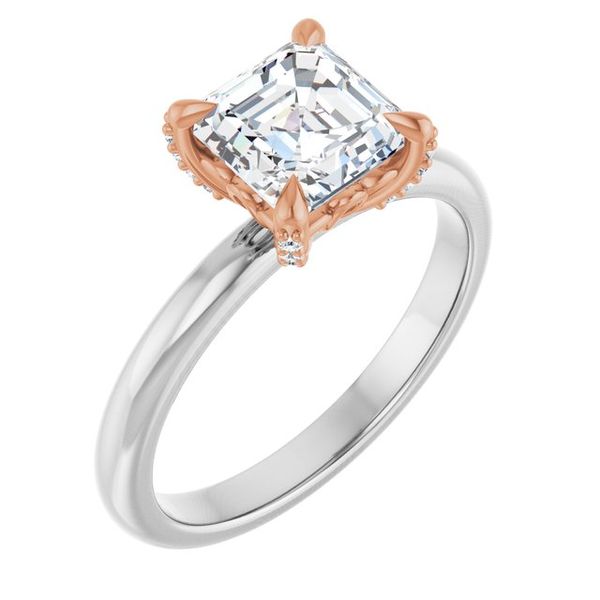 Claw-Prong Accented Engagement Ring