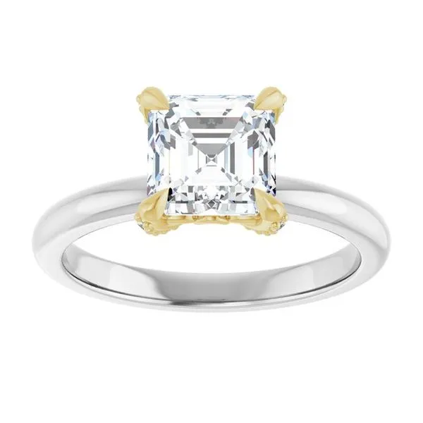 Claw-Prong Accented Engagement Ring Image 3 Vulcan's Forge LLC KANSAS CITY, MO