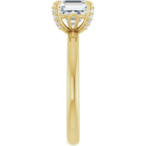 Claw-Prong Accented Engagement Ring Image 4 Mark Jewellers La Crosse, WI