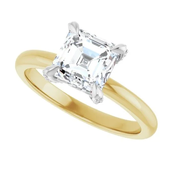 Claw-Prong Accented Engagement Ring Image 5 Raleigh Diamond Fine Jewelry Raleigh, NC