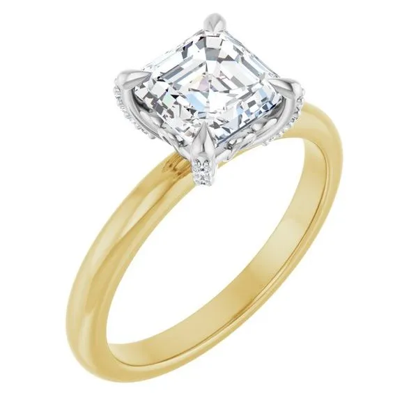 Claw-Prong Accented Engagement Ring House of Silva Wooster, OH
