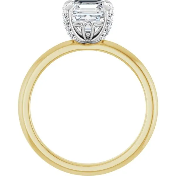 Claw-Prong Accented Engagement Ring Image 2 Vulcan's Forge LLC KANSAS CITY, MO