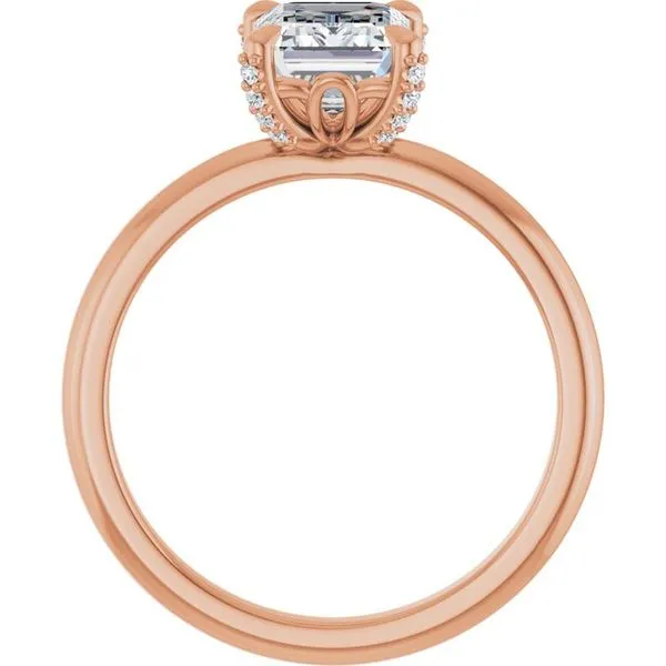 Claw-Prong Accented Engagement Ring Image 2 Vulcan's Forge LLC KANSAS CITY, MO