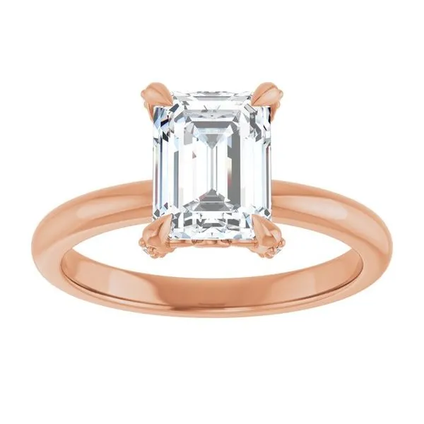 Claw-Prong Accented Engagement Ring Image 3 Vulcan's Forge LLC KANSAS CITY, MO