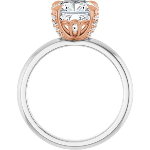 Claw-Prong Accented Engagement Ring Image 2 Ocean View Jewelers Millville, DE