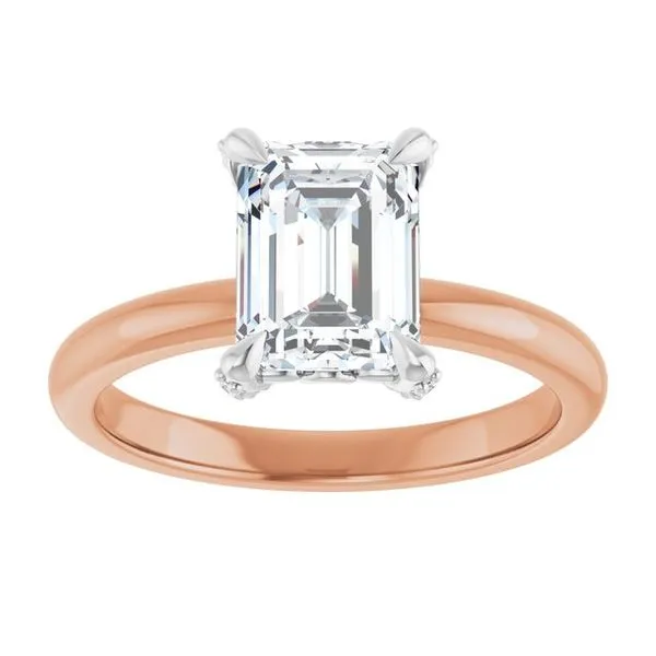 Claw-Prong Accented Engagement Ring Image 3 JF Jones Jewelers Rochester, NY