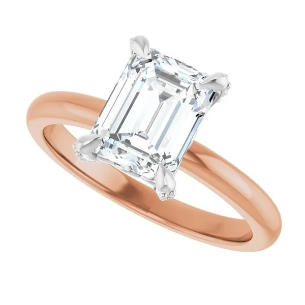 Claw-Prong Accented Engagement Ring Image 5 Ocean View Jewelers Millville, DE