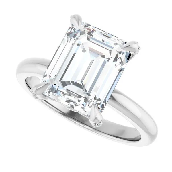 Claw-Prong Accented Engagement Ring Image 5 Vulcan's Forge LLC KANSAS CITY, MO