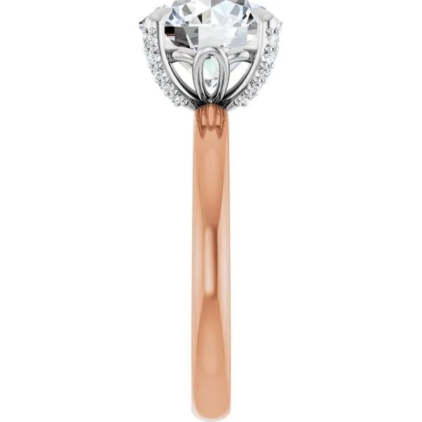 Claw-Prong Accented Engagement Ring Image 4 J. Thomas Jewelers Rochester Hills, MI