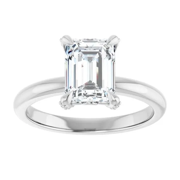 Claw-Prong Accented Engagement Ring Image 3 Futer Bros Jewelers York, PA