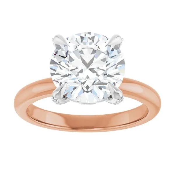 Claw-Prong Accented Engagement Ring Image 3 Clater Jewelers Louisville, KY