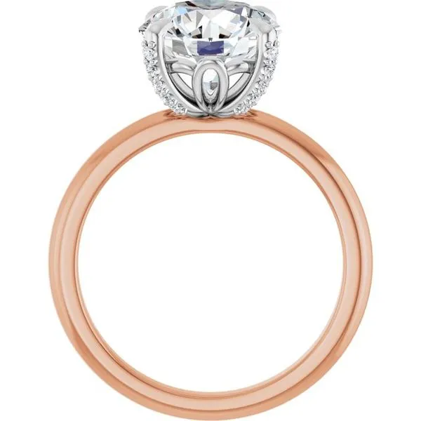 Claw-Prong Accented Engagement Ring Image 2 Don's Jewelry & Design Washington, IA