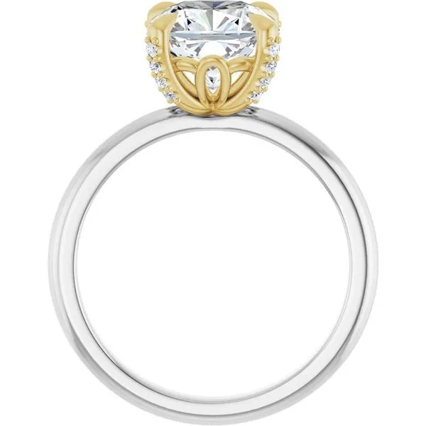 Claw-Prong Accented Engagement Ring Image 2 Jimmy Smith Jewelers Decatur, AL