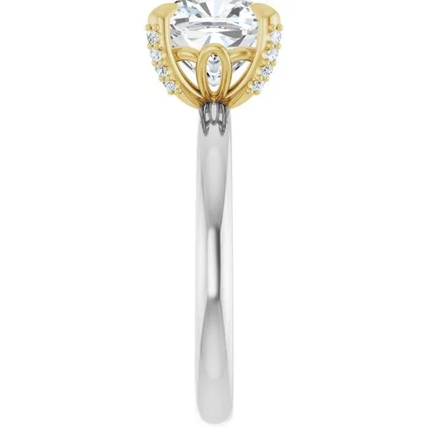 Claw-Prong Accented Engagement Ring Image 4 J. Thomas Jewelers Rochester Hills, MI