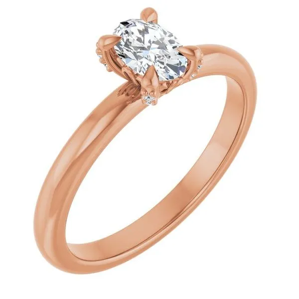 Claw-Prong Accented Engagement Ring Don's Jewelry & Design Washington, IA