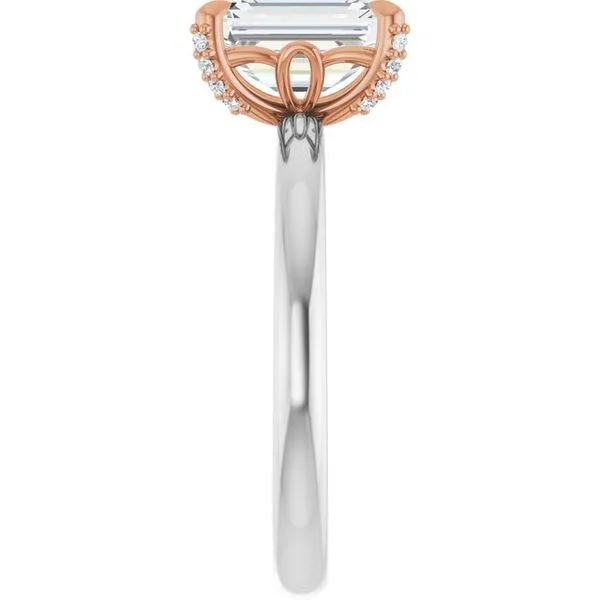 Claw-Prong Accented Engagement Ring Image 4 Shipley's Fine Jewelry Hampstead, MD