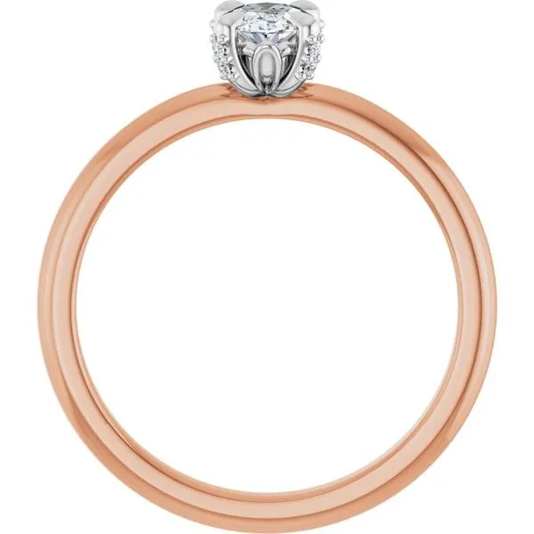 Claw-Prong Accented Engagement Ring Image 2 J. Thomas Jewelers Rochester Hills, MI