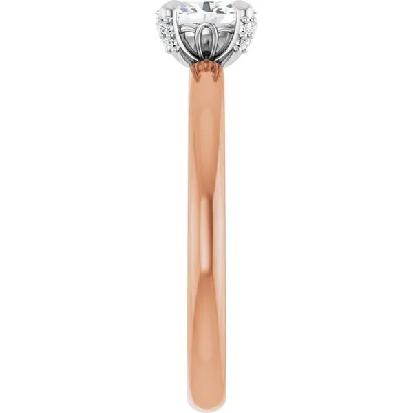 Claw-Prong Accented Engagement Ring Image 4 Mark Jewellers La Crosse, WI