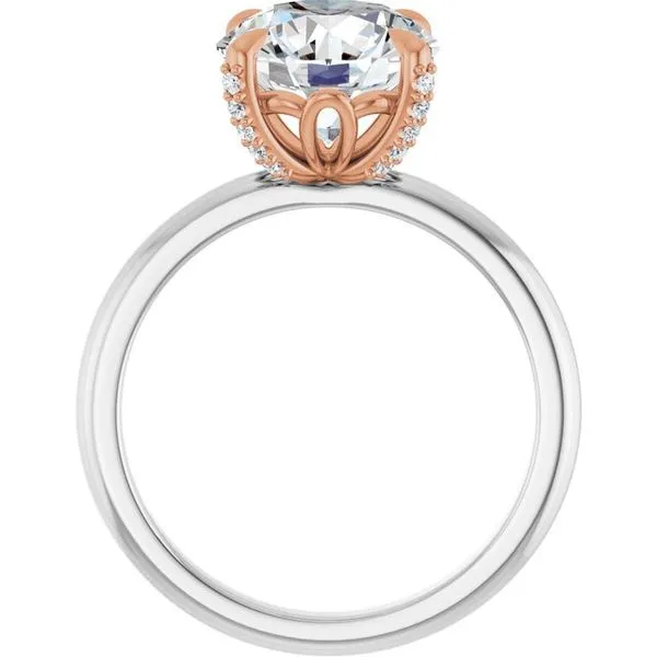 Claw-Prong Accented Engagement Ring Image 2 Morin Jewelers Southbridge, MA