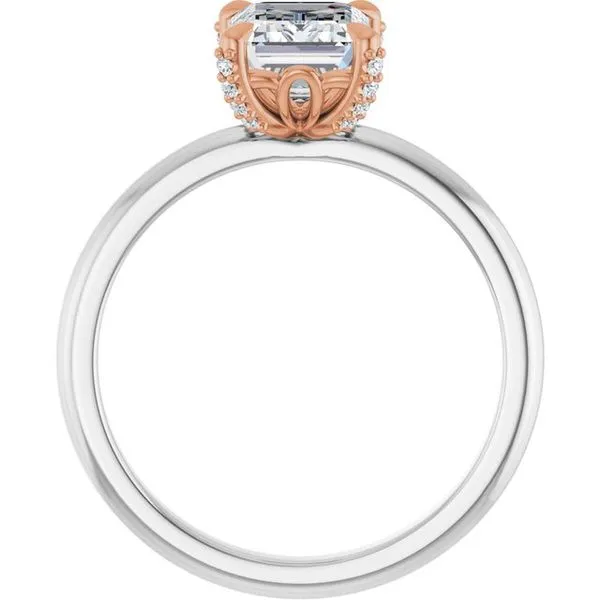 Claw-Prong Accented Engagement Ring Image 2 Raleigh Diamond Fine Jewelry Raleigh, NC