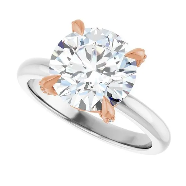 Claw-Prong Accented Engagement Ring Image 5 Shipley's Fine Jewelry Hampstead, MD
