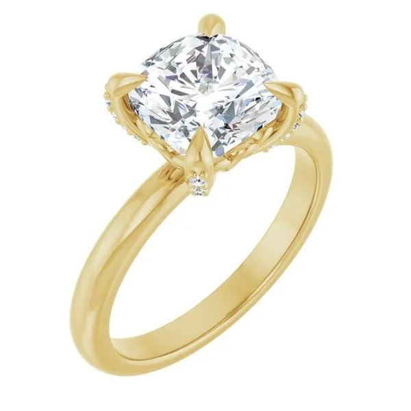 Claw-Prong Accented Engagement Ring Virtus Collective Newport Beach , CA