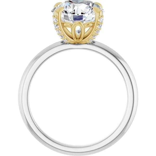 Claw-Prong Accented Engagement Ring Image 2 JF Jones Jewelers Rochester, NY