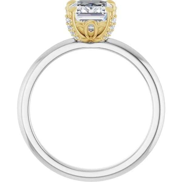 Claw-Prong Accented Engagement Ring Image 2 Shipley's Fine Jewelry Hampstead, MD