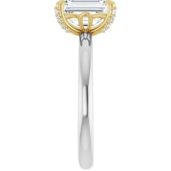 Claw-Prong Accented Engagement Ring Image 4 Don's Jewelry & Design Washington, IA