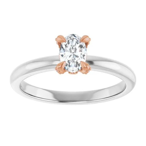 Claw-Prong Accented Engagement Ring Image 3 Futer Bros Jewelers York, PA
