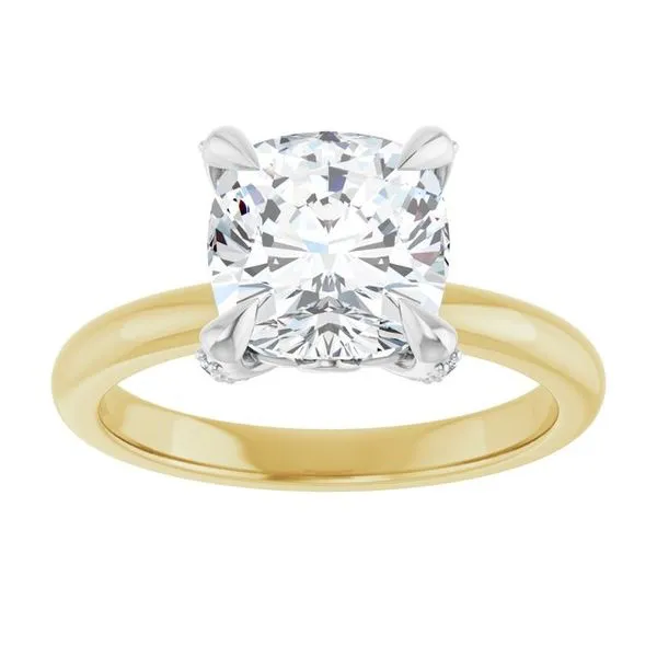 Claw-Prong Accented Engagement Ring Image 3 Jimmy Smith Jewelers Decatur, AL