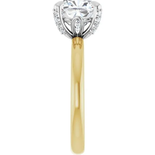 Claw-Prong Accented Engagement Ring Image 4 Mark Jewellers La Crosse, WI