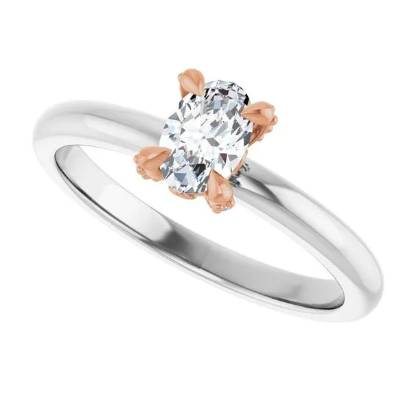 Claw-Prong Accented Engagement Ring Image 5 Don's Jewelry & Design Washington, IA