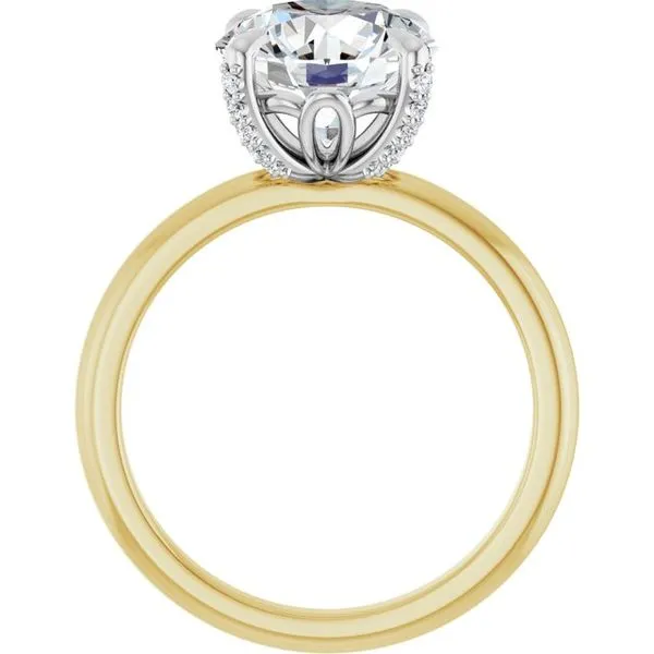 Claw-Prong Accented Engagement Ring Image 2 Don's Jewelry & Design Washington, IA