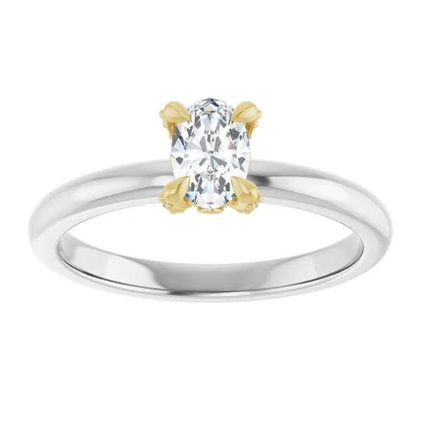 Claw-Prong Accented Engagement Ring Image 3 J. Thomas Jewelers Rochester Hills, MI