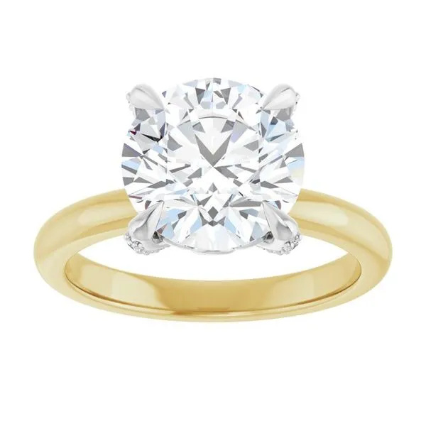 Claw-Prong Accented Engagement Ring Image 3 Paul James Jewelers Angels Camp, CA