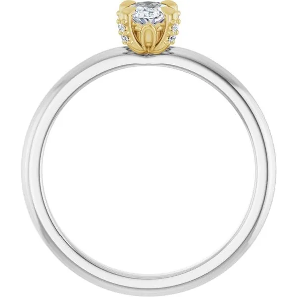 Claw-Prong Accented Engagement Ring Image 2 Futer Bros Jewelers York, PA