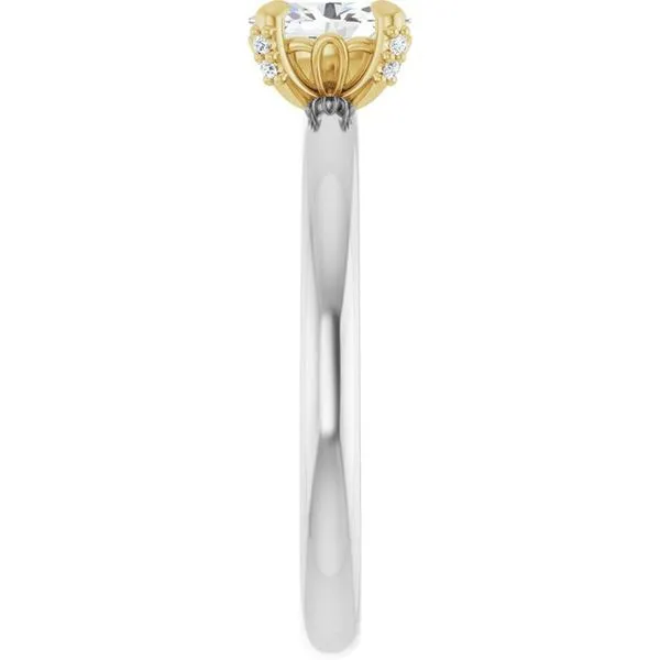 Claw-Prong Accented Engagement Ring Image 4 Futer Bros Jewelers York, PA