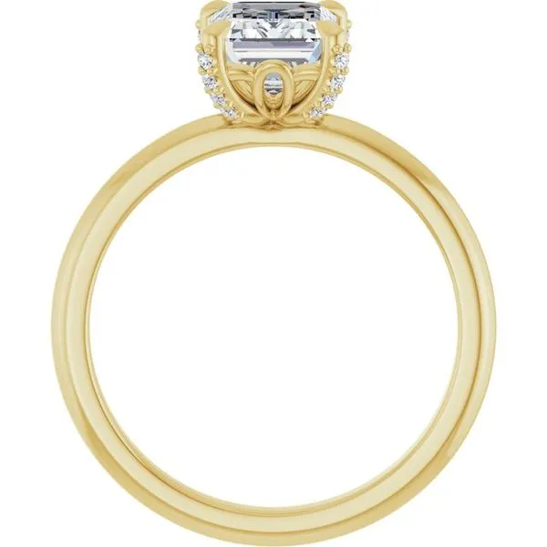 Claw-Prong Accented Engagement Ring Image 2 Raleigh Diamond Fine Jewelry Raleigh, NC