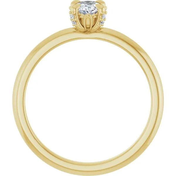 Claw-Prong Accented Engagement Ring Image 2 Raleigh Diamond Fine Jewelry Raleigh, NC