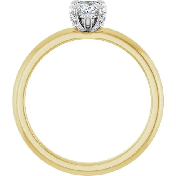 Claw-Prong Accented Engagement Ring Image 2 Clater Jewelers Louisville, KY