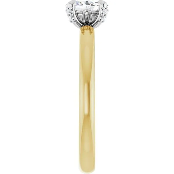 Claw-Prong Accented Engagement Ring Image 4 Raleigh Diamond Fine Jewelry Raleigh, NC