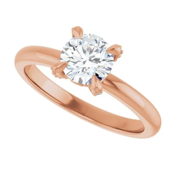 Claw-Prong Accented Engagement Ring Image 5 Shipley's Fine Jewelry Hampstead, MD