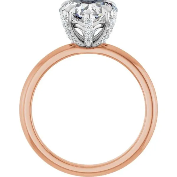 Claw-Prong Accented Engagement Ring Image 2 Futer Bros Jewelers York, PA