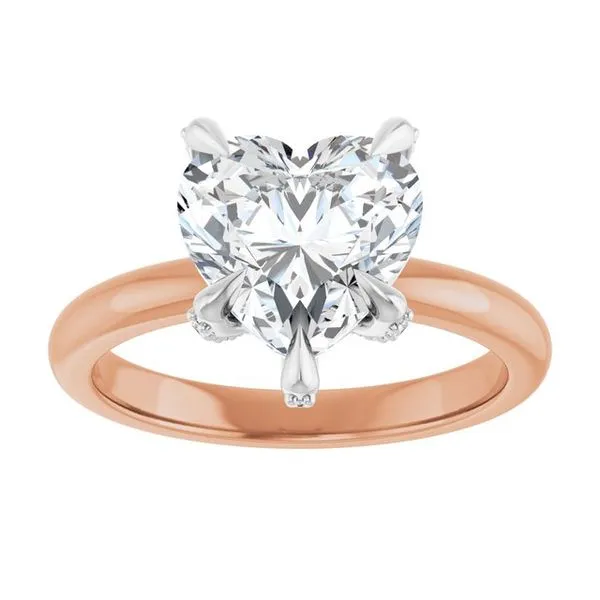 Claw-Prong Accented Engagement Ring Image 3 Virtus Collective Newport Beach , CA