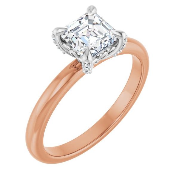 Claw-Prong Accented Engagement Ring
