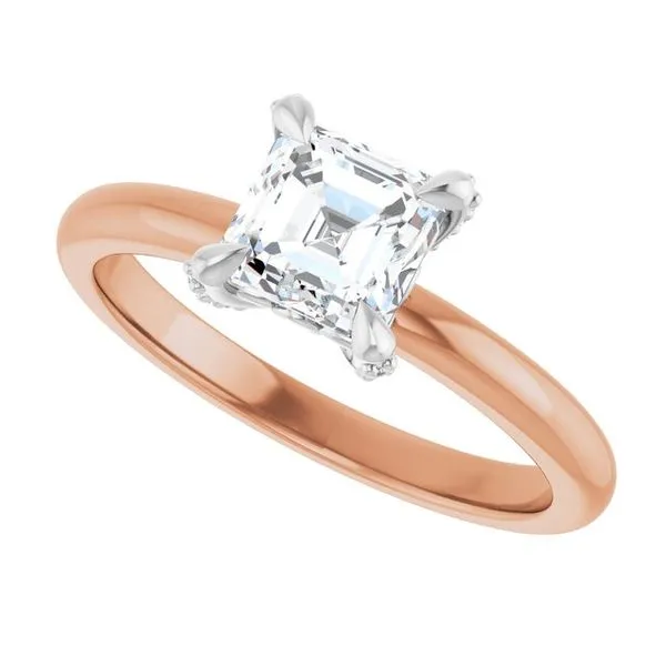 Claw-Prong Accented Engagement Ring Image 5 Clater Jewelers Louisville, KY