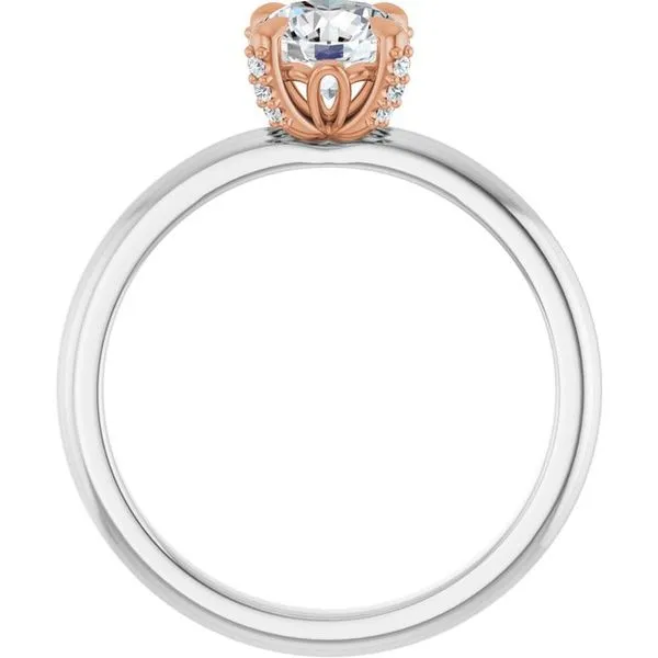 Claw-Prong Accented Engagement Ring Image 2 Jimmy Smith Jewelers Decatur, AL