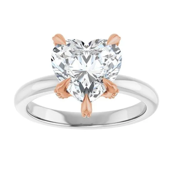 Claw-Prong Accented Engagement Ring Image 3 J. Thomas Jewelers Rochester Hills, MI